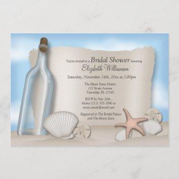 Message In A Bottle Bridal Shower Invitations Bridaldelight