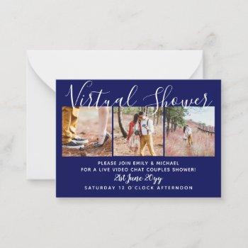 100  virtual shower photo wedding live chat budget advice card