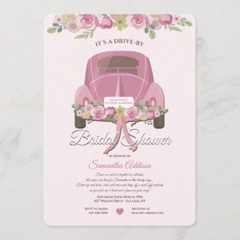 a drive by bridal shower invitation
