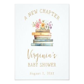 A New Chapter Books Baby Shower Tote Bag Front View