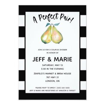 A Perfect Pair!  Modern Pear Couples Front View