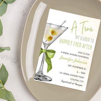 a tini bit closer cocktail bridal shower invitation
