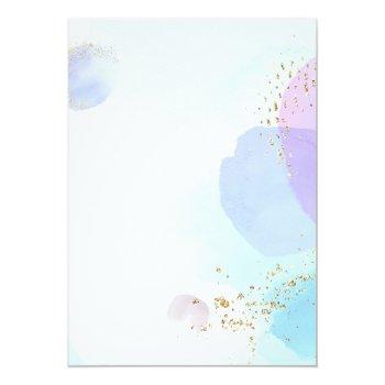 Abstract Pastel Circles Foil Bridal Shower Foil  Foil Invitation Front View