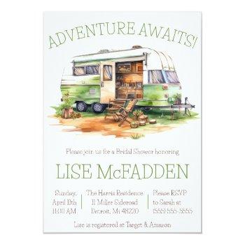 Adventure Awaits! Trailer, Camping Front View