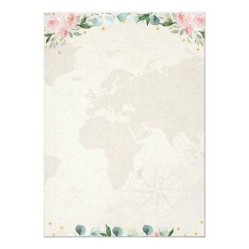 Adventure Pink Gold Floral Travel Front View