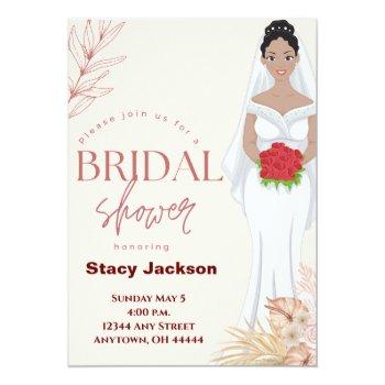 African-american Bride Front View
