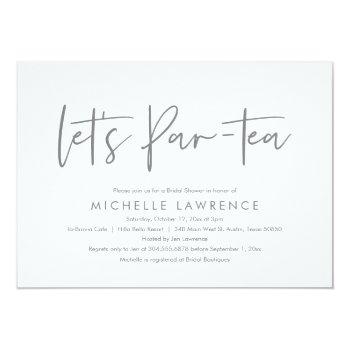 Afternoon Tea Party, Modern Casual Front View