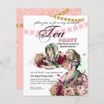 alice in wonderland tea party invitation any event