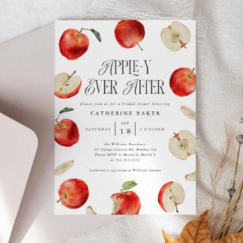 apple bridal shower invitation