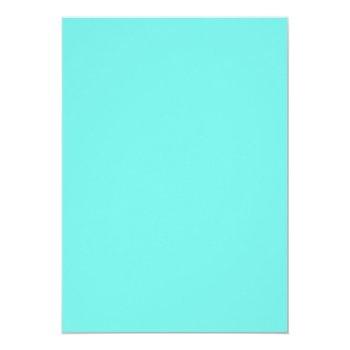 Aqua Elegant Tiffany Teal Fancy Party Stationery Thank You Card Front View