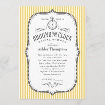 around the clock shower invitations