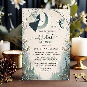 as magical dream mystical stars moon bridal shower invitation