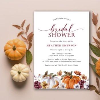 autumn bridal shower invitation