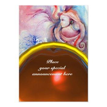 Avalon , Gem Orange Invitation Front View