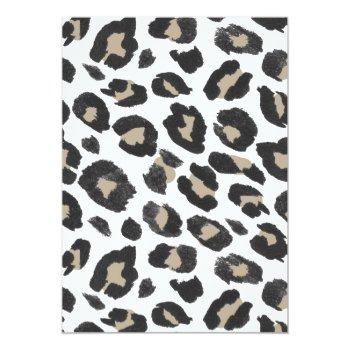 Bachelorette Party Invitation // Leopard Print Front View
