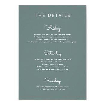Bachelorette Weekend In Woods Mountain Camping Invitation Front View