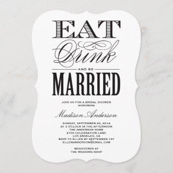 be married | bridal shower invitation