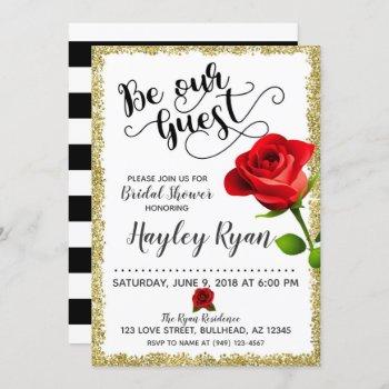 be our guest bridal shower invitation