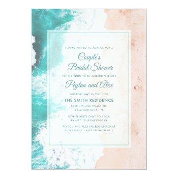 Beach Ocean Tropical Teal Couple's Front View