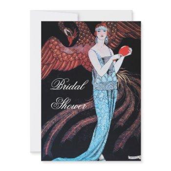 beauty and phoenix bridal shower party invitation