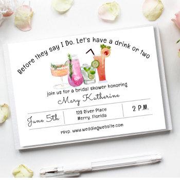 before they do, bridal shower invitation