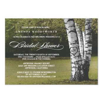 Birch Tree Rustic Front View