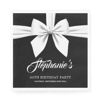 black elegant fancy tiffany birthday tableware napkins