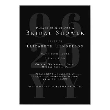 Black Minimalist Bold Type Front View
