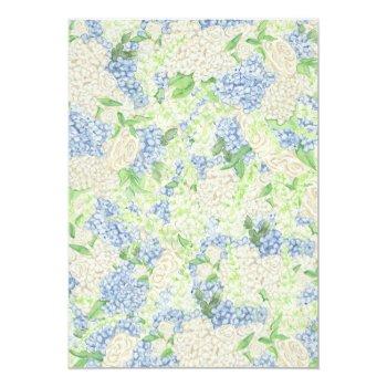 Blue And White Hydrangea Front View