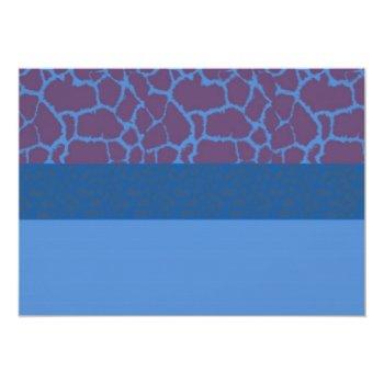 Blue Giraffe Pattern Front View
