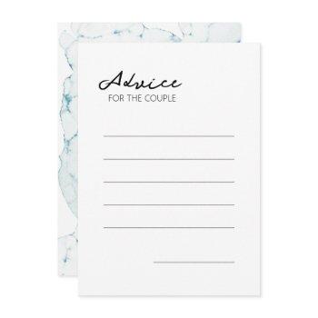 blue nautical destination wedding advice card