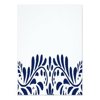 Blue Talavera Tile Fiesta Place Card Table Decor Front View