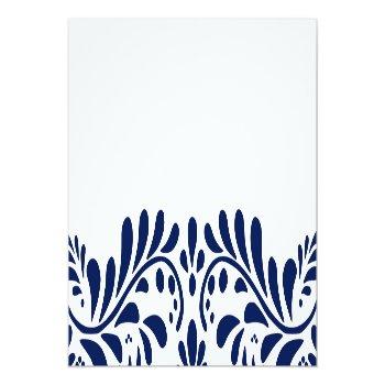 Blue Talavera Tile Fiesta Place Card Table Decor Front View