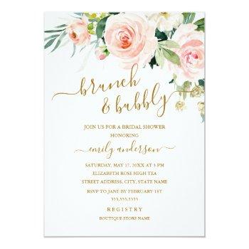 Blush Floral Brunch And Bubbly Front View