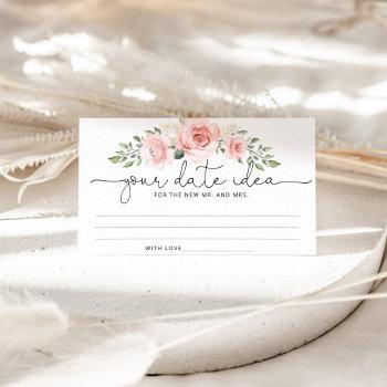 blush floral  date night ideas. date jar enclosure