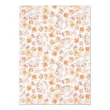Blush Peach Floral Romantic Front View