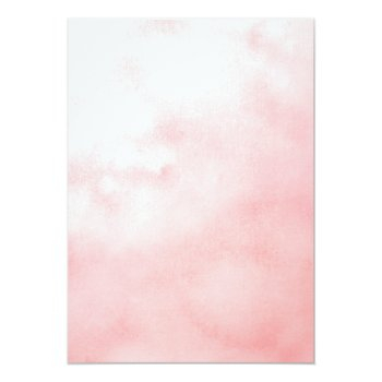 Blush Pink Flowers Watercolor Bridal Brunch Invitation Front View