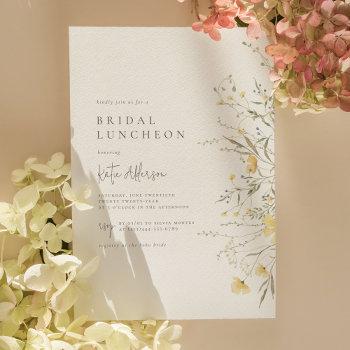 bohemian wildflower elegant bridal shower photo invitation