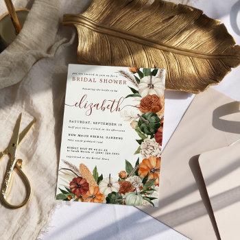 boho autumn bridal shower  invitation