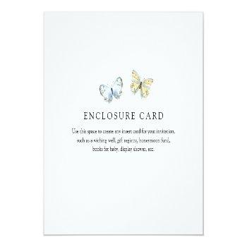 Boho Butterflies Enclosure Card Front View