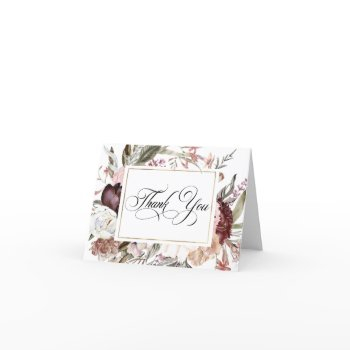 boho fantasy watercolor floral thank you