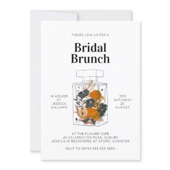 boho floral perfume bridal shower brunch invitation