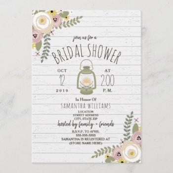 boho glamping bridal shower - dusty invitation