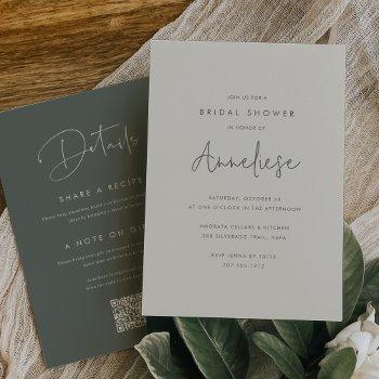 Boho Minimalist Handwritten Script Front View