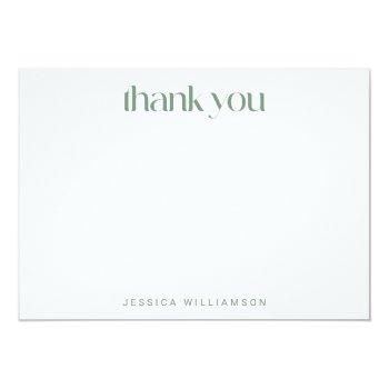 Boho Watercolor Wildflower Custom Bridal Shower  Thank You Card Front View