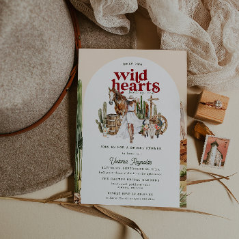 boho western desert | bridal shower invitation