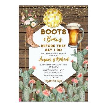 Boots & Brews Western Country Beer Front View