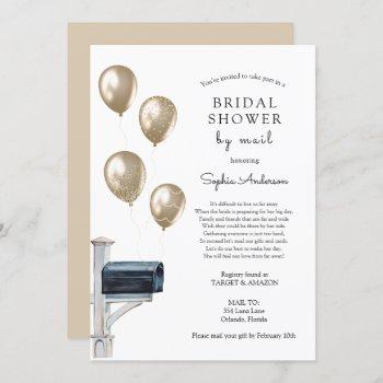 bridal long distance shower by mail invitation