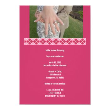 Bridal Shower Argyle Front View