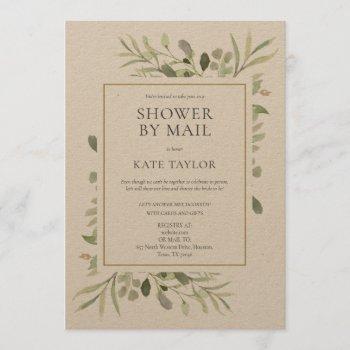 bridal shower by mail long distance rustic invitation